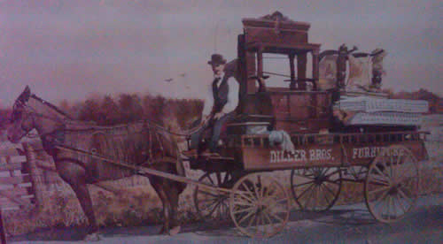 Delivering a Bedroom Suite in 1903 Frank on the Delivery Wagon